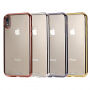 dun deksel met frame voor iPhone XR - goud