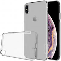 NILLKIN Natuurbedekking voor iPhone XS Max. - grauw