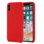 Vloeibare siliconen hoes voor iPhone XS Max. - rood