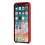 Vloeibare siliconen hoes voor iPhone XS Max. - rood