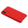 Vloeibare siliconen hoes voor iPhone XS Max. - rood