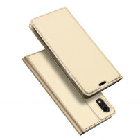 DUX DUCIS flip case voor iPhone XR - goud