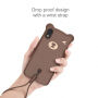 BASEUS cover 3D beer voor iPhone XR - bruin