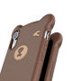 BASEUS cover 3D beer voor iPhone XR - bruin