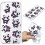 Zachte plastic hoes voor iPhone XR - panda's