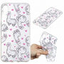 Zachte plastic hoes voor iPhone XR - lama's
