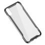 BASEUS pantser doorzichtige afdekking met frame voor iPhone XR - zwart