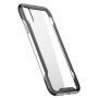 BASEUS pantser doorzichtige afdekking met frame voor iPhone XR - zwart