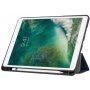 Hoes van PU-leer met ruimte voor Apple Pencil en slaapfunctie voor iPad Air 3 (2019) / Pro 10,5" - donkerblauw