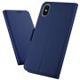 Flip Case met standaard voor iPhone XS Max. - donkerblauw