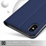 Flip Case met standaard voor iPhone XS Max. - donkerblauw
