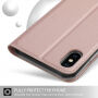 Flip Case met standaard voor iPhone XS Max. - roze-goud