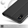 Flip Case met standaard voor iPhone XS Max. - zwart