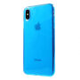 Zachte plastic hoes voor iPhone XS Max. - blauw