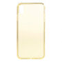 Zachte plastic hoes voor iPhone XS Max. - goud