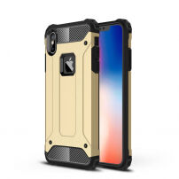 Super bestendige" Armor" hoes voor iPhone XS Max. - goud