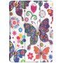 Case met slaapfunctie voor iPad 9,7" (2017/2018) - vlinders en bloemen