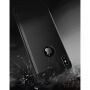 stevige hoes iPhone XS Max - geborstelde textuur - zwart