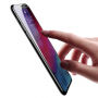 BASEUS gehard glas met afgeronde rand voor iPhone XS Max. - zwart