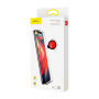 BASEUS gehard glas met afgeronde rand voor iPhone XS Max. - zwart