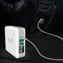 6700mAh lader / Power Bank met vervangbare stekkers (AU / UK / US / EU) en draadloos opladen