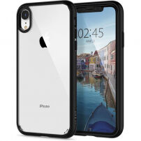 Spigen Ultra Hybride 360 cover voor Apple iPhone XR - zwart