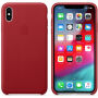 Originele Apple lederen koffer voor iPhone XS Max. - rood