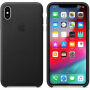 Originele Apple lederen koffer voor iPhone XS Max. - zwart