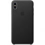 Originele Apple lederen koffer voor iPhone XS Max. - zwart