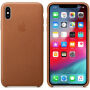 Originele Apple lederen koffer voor iPhone XS Max. - zadel bruin