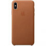 Originele Apple lederen koffer voor iPhone XS Max. - zadel bruin