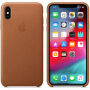 Originele Apple lederen koffer voor iPhone XS Max. - zadel bruin