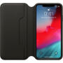 Origineel Apple Folio lederen koffer voor iPhone XS Max. - zwart