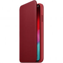 Origineel Apple Folio lederen koffer voor iPhone XS Max. - rood