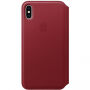 Origineel Apple Folio lederen koffer voor iPhone XS Max. - rood