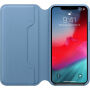 Origineel Apple Folio lederen koffer voor iPhone XS Max. - blauw-grijs