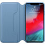 Origineel Apple Folio lederen koffer voor iPhone XS Max. - blauw-grijs