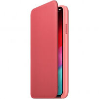 Origineel Apple Folio lederen koffer voor iPhone XS Max. - pioenenroze