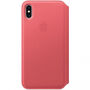 Origineel Apple Folio lederen koffer voor iPhone XS Max. - pioenenroze