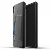 Mujjo volleren portemonneehoes voor iPhone XS Max. - zwart