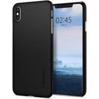 Spigen Thin Fit cover voor iPhone XS Max. - zwart