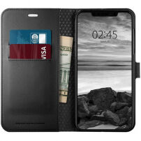 Spigen Portemonnee S koffer voor iPhone XS Max. - zwart