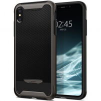 Spigen Hybride NX cover voor iPhone XS Max. - grauw