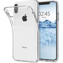 Spigen Liquid Crystal cover voor iPhone XS Max. - rein