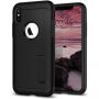 Spigen dunne pantserhoes voor iPhone XS Max. - zwart