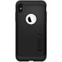 Spigen dunne pantserhoes voor iPhone XS Max. - zwart