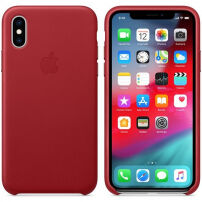Originele Apple lederen koffer voor iPhone XS - rood