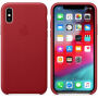 Originele Apple lederen koffer voor iPhone XS - rood