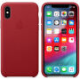 Originele Apple lederen koffer voor iPhone XS - rood