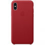 Originele Apple lederen koffer voor iPhone XS - rood